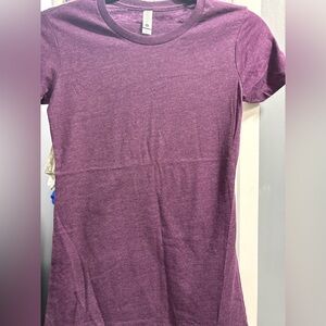 Next Level Apparel Short-Sleeve Crew Tee in Heather Plum